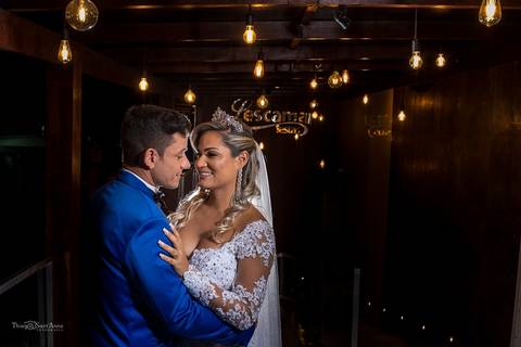 Fotografia dos noivos na Lescamar Festas'