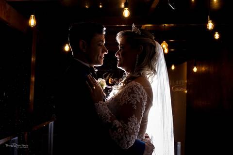 Fotografia dos noivos na Lescamar Festas'