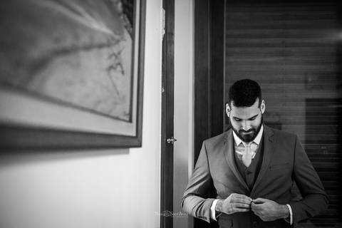 Making of quarto do noivo espaço paradisus'