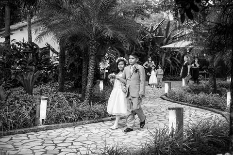 Entrada dos pagens no espaço paradisus'