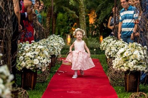 Daminha de rosa no espaço paradisus'