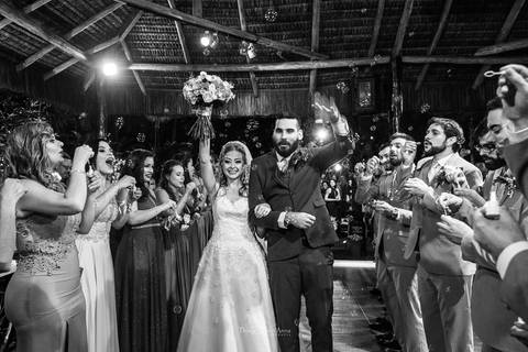 Fotografia em preto e branco felicita'