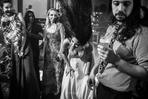 Banda de rock em casamento'