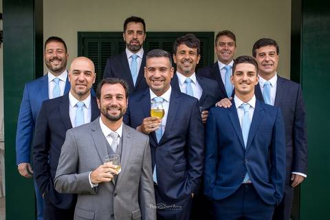 Making Of Noivo com os padrinhos'