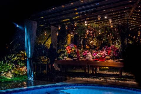 Decoração de casamento rústico'