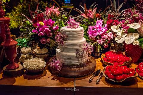 Decoração de casamento rústico'