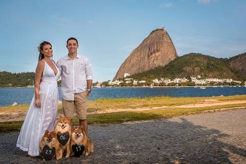 Pre wedding com cachorro por Thiago Sant' Anna Fotografia no Rio de Janeiro'