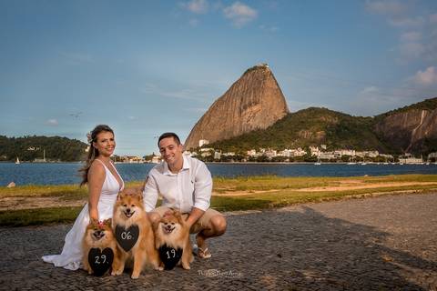 Pre wedding com os bichinhos de estimação por Thiago Sant' Anna Fotografia no Rio de Janeiro'