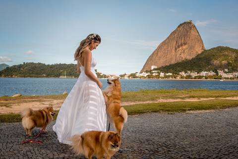 Pre wedding com pets por Thiago Sant' Anna Fotografia no Rio de Janeiro'