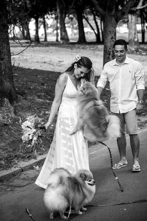 Pre wedding com pets por Thiago Sant' Anna Fotografia no Rio de Janeiro'