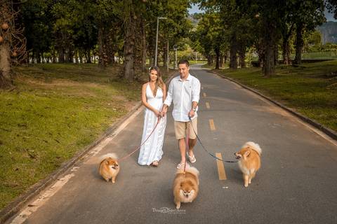 Pre wedding com a presença do bichinho de estimação por Thiago Sant' Anna Fotografia no Rio de Janeiro'