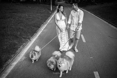 Pre wedding com a presença do bichinho de estimação por Thiago Sant' Anna Fotografia no Rio de Janeiro'