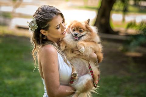 Pre wedding com a presença do bichinho de estimação por Thiago Sant' Anna Fotografia no Rio de Janeiro'