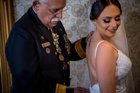 pai da noiva vestido'