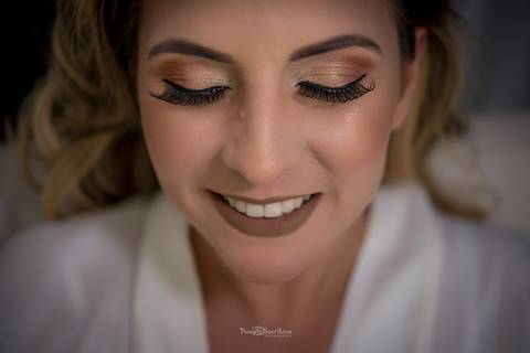 maquiagem noiva sorri dia de noiva sombra cílios'