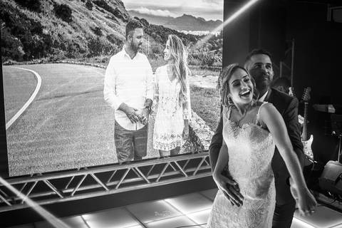 dança dos noivos pista preto e branco'