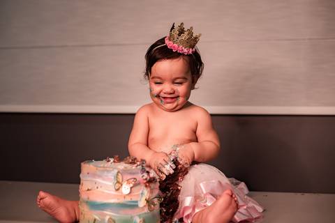 Ensaio fotográfico Smash The Cake e muita diversão!'