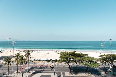 Vista do hotel Pestana em Copacabana'