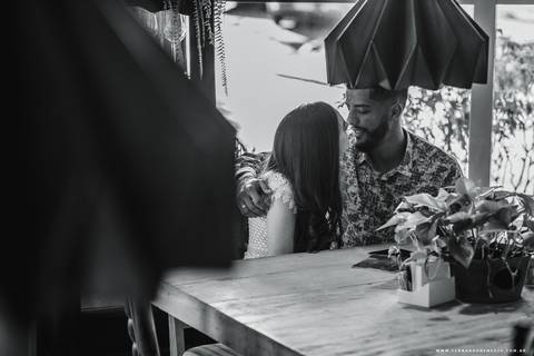Casal, sorriso, amor, americana, cafeteria'