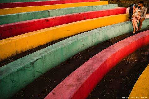 Linhas, cores, casal, ensaio'