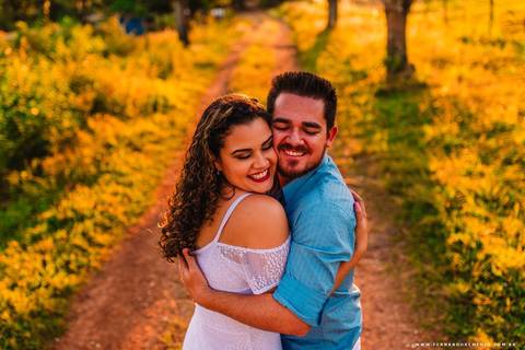 casal, abraço, apertado, natureza'