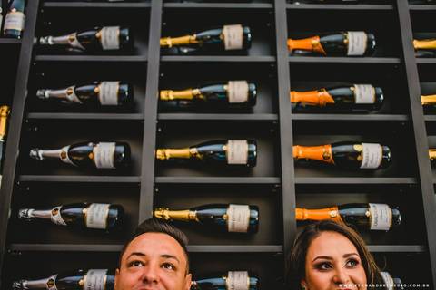 casal, divertido, ensaio'