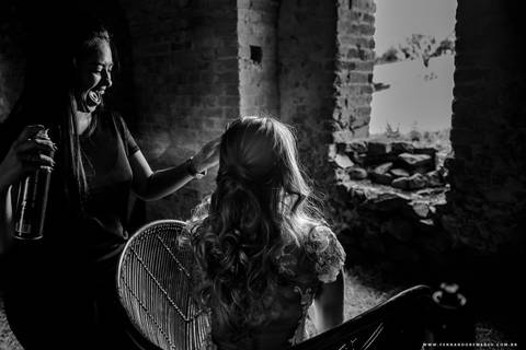 vestindo noiva, fazenda vassoural'