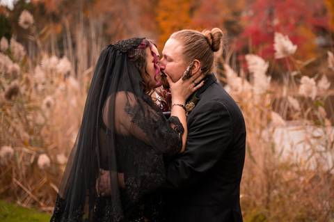 Halloween wedding
black wedding dress
wedding tattoo ring
fall wedding in CT
wedding venue with a lake in CT
Lake House Wolcott CT
wedding Bouquet with crystal
Wedding photography
wedding in October
Vanessa Trettel Photography
wedding at Lake House
'