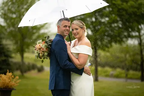 Wedding in CT, Heavitree Bed and Breakfast, Caroline and Matthew, wedding photographer, rainy day, First Look, indoor ceremony, love and happiness, emotional moments, wedding photos. 
Vanessa Trettel Photography'