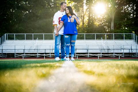 With a football cradled in his arms, Vinny gazes fondly at Amanda, their bond strengthened by shared passions amidst nature's autumnal splendor.
Best wedding Photographer in CT
Engagement photos ideas
Vanessa Trettel photography'