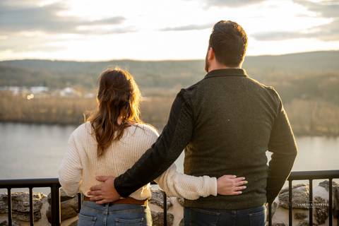 Amidst the golden leaves, Greg and Hunter share an intimate moment, their intertwined hands telling a love story at Gillette Castle State Park, CT.
Best wedding Photographer in CT
Vanessa Trettel photography
Engagement photography at Gillette Castle State'
