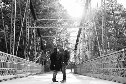 Beneath the Lovers Leap Bridge, Harmony & Dan share a tender embrace amid the golden glow of autumn. Their love shines in every glance.
Best wedding Photographer in CT
Engagement photos ideas
Vanessa Trettel photography'