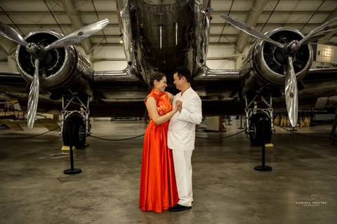 Step into history at New England Air Museum, Windsor Locks CT. Perfect venue for aviation-inspired weddings'