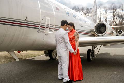 Capture your love story against CT's scenic backdrop. Stunning wedding photography awaits! Book your dream shoot.
New England Air Museum in Windsor Locks CT, Red wedding Dress, Chinese wedding, Best wedding Photographer in CT
Vanessa Trettel photography'