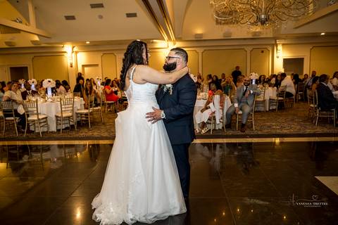 Briana shares a heartfelt First Look with her father at The Waterview in Monroe, CT. Her father’s eyes light up as he sees her in her wedding dress for the first time, capturing an unforgettable, emotional moment filled with love and pride.'
