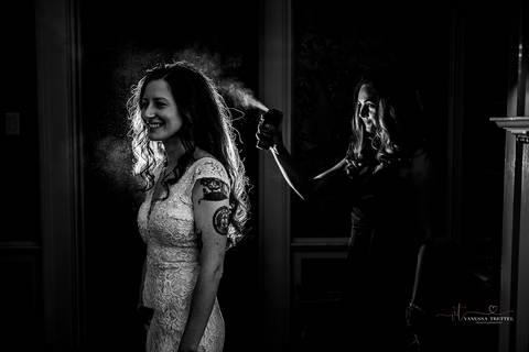 The couple shares a quiet moment in a wildflower field after the ceremony. Natural and emotional wedding photography in Connecticut.
Vanessa Trettel best wedding photographer in CT
wedding photos Mystic CT'