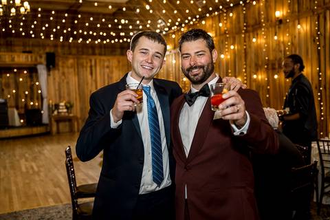 Sean celebrating on the dance floor with his friends at his Connecticut wedding reception.
Vanessa Trettel Photography
Wedding photo at Pavillion on Crystal Lake | Middletown - CT'