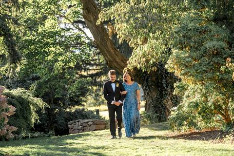 Heartwarming family pictures during Courtney & Rob’s wedding at Gastler Farm, capturing love and generations together in Durham, CT.'