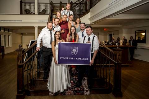 A group photo with college friends captures pure joy—arms around each other, laughter, and years of shared memories.
Vanessa Trettel Photography'