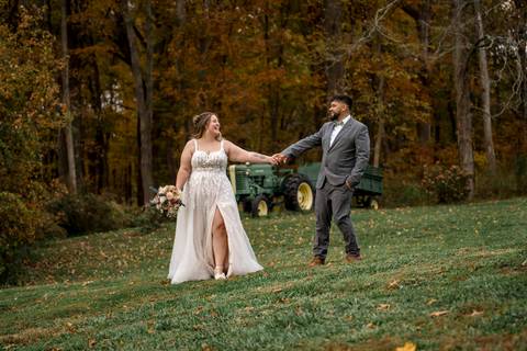 Creative couple photo using natural light at Nuzzo’s Farm by Vanessa Trettel, CT Wedding Photographer serving NY'
