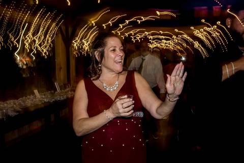Guests dancing late into the night at Nuzzo’s Farm by Vanessa Trettel, CT Wedding Photographer serving NY'
