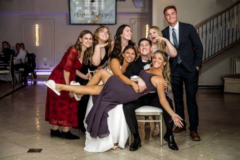 Emotional toasts being shared at the reception in New Haven, CT.
Vanessa Trettel Photography
Wedding photo at Anthony's Ocean View | New Haven CT '