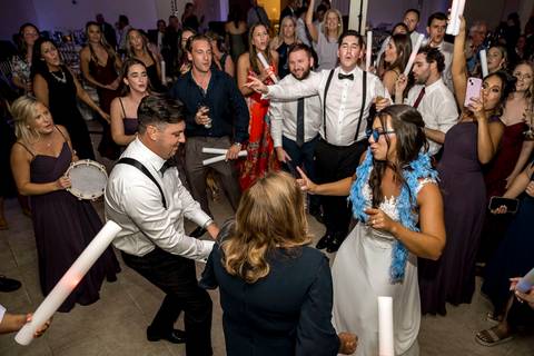 Vibrant reception energy during a summer CT wedding.
Vanessa Trettel Photography
Wedding photo at Anthony's Ocean View | New Haven CT '
