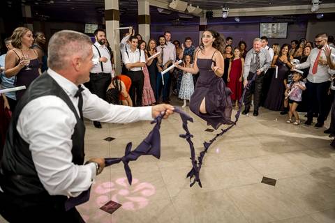 The energy was electric during the jump rope dance.
Vanessa Trettel Photography
Wedding photo at Anthony's Ocean View | New Haven CT '