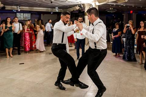 Joseph dancing intensely with his friends late into the night.
Vanessa Trettel Photography
Wedding photo at Anthony's Ocean View | New Haven CT '