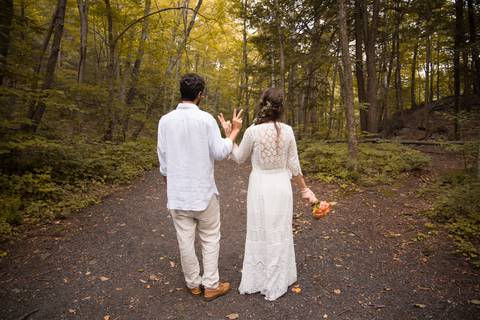 beach dress in the fall bride and groom peace and love'