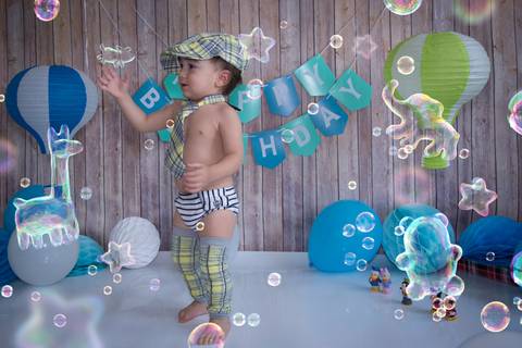 Smash cake boy ballon theme bubble animals atletico mineiro'