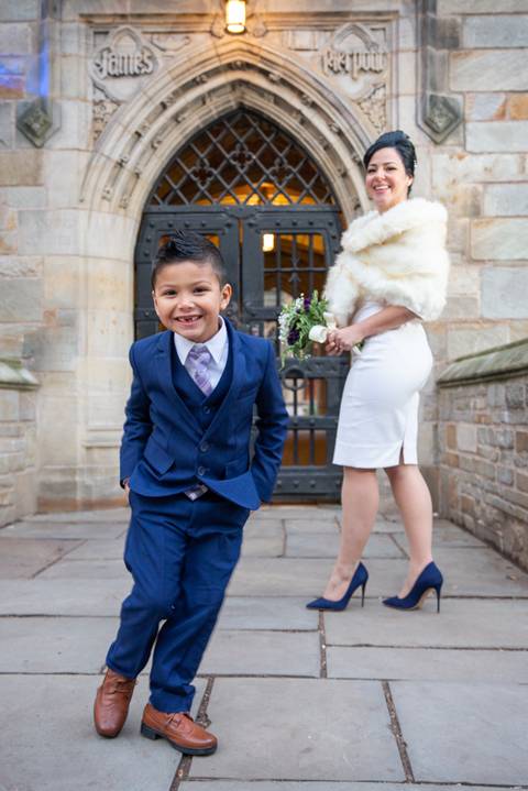  wedding Milford Connecticut groom and bride and son '