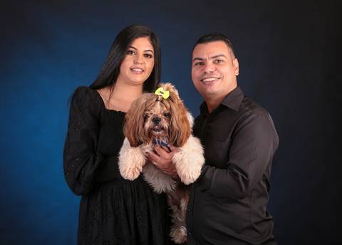 Estúdio Rossinis - Fotografia em Suzano - SP ensaio de casal, Ensaio Família com pet'