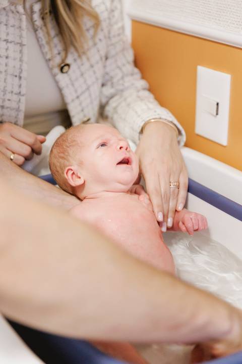 detalhes do banho do bebê'